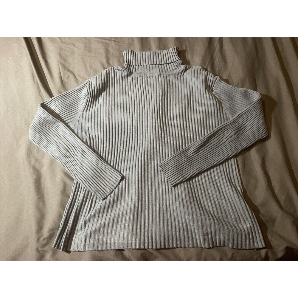Ashley Stewart Blue Turtleneck sweater Sz 3XL     R206